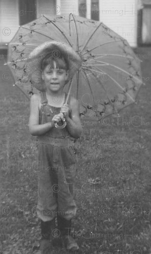 Vintage photo 1930s overalls - 1930s,