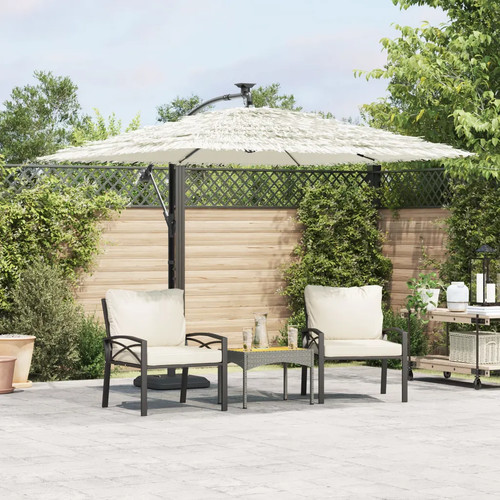 Garden parasol 246x246cm white - garden,