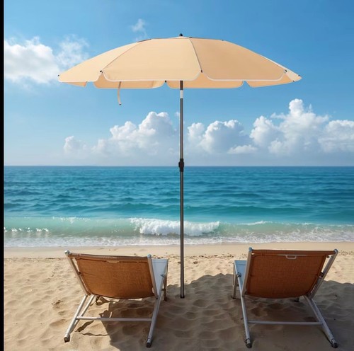 Beach umbrella adjustible