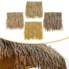 Artificial straw roof roll-up
